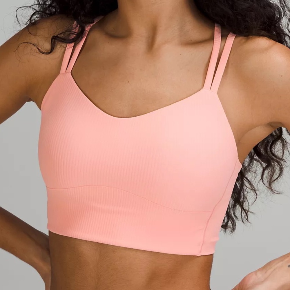NWT Lululemon Like a Cloud Ribbed Longline Bra Light Support, B/C Cup